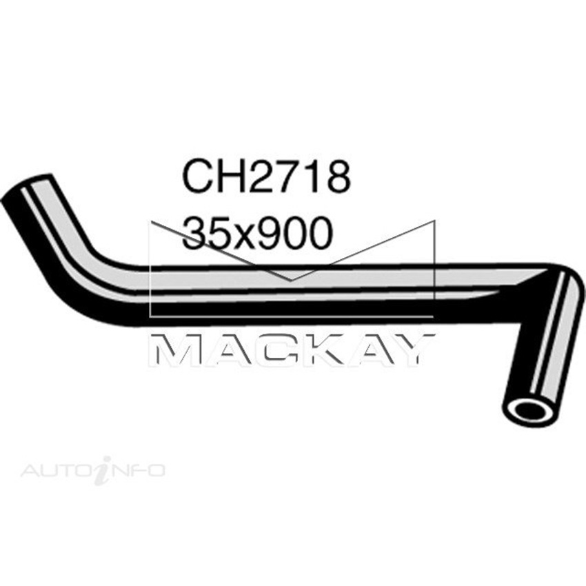 Mackay CH2718 Top Hose For Fiat X1/9 1979-1983 Mackay