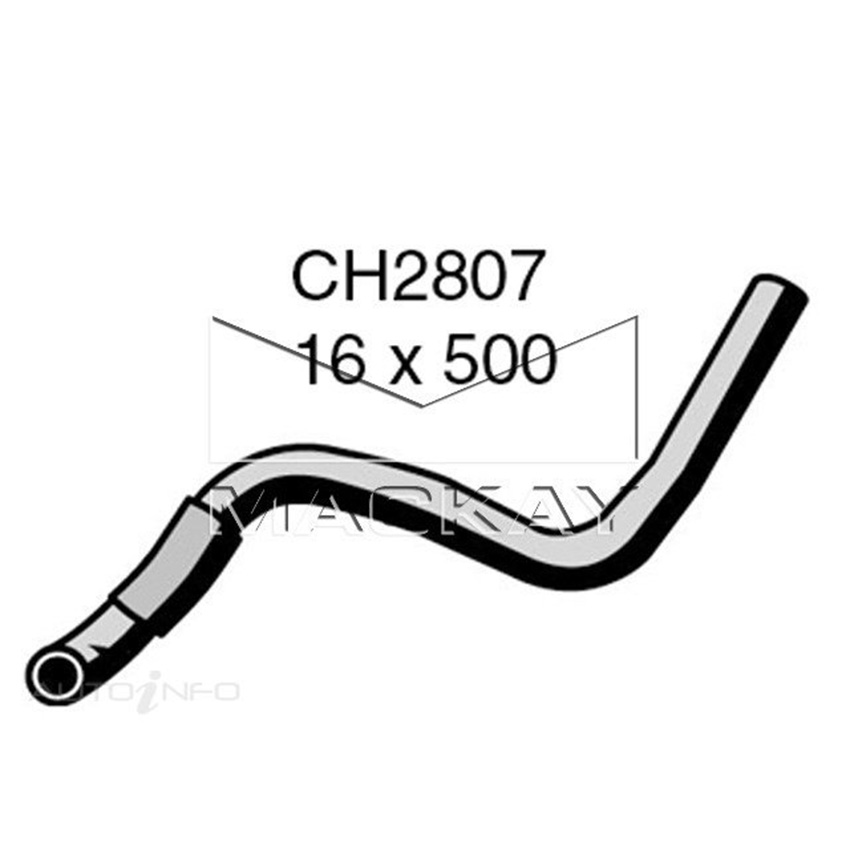 Mackay Heater Hose For Toyota Echo NCP10R 1.3L Petrol Manual & Auto  CH2807