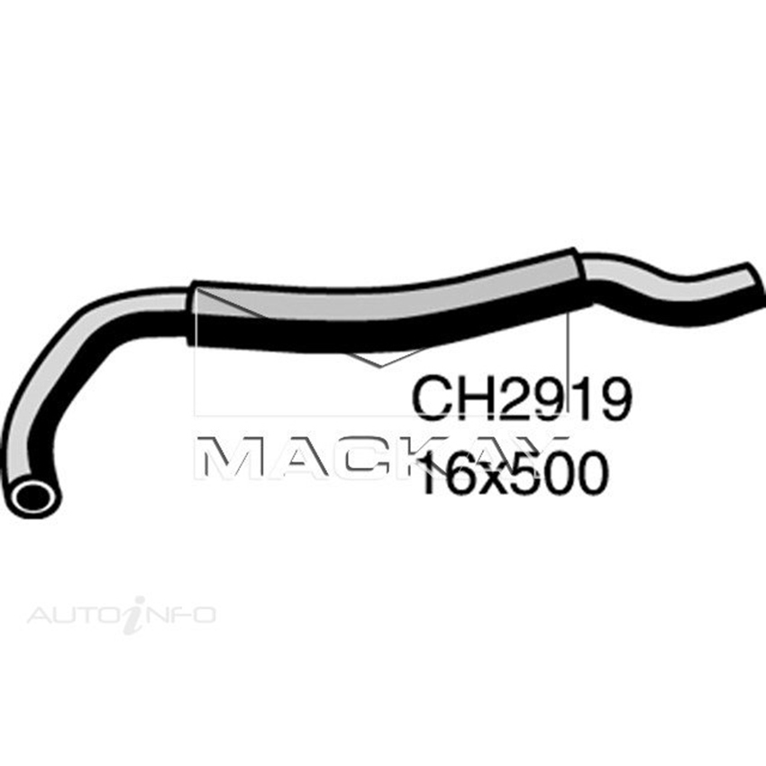 Mackay Heater Hose For Toyota Hiace Rch12R 2.4L Petrol Manual & Auto CH2919