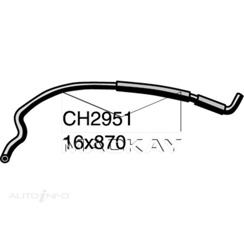 CH2951 Heater Hose for Nissan Patrol GU Y61 4.2L I6 Turbo Diesel Manual & Auto