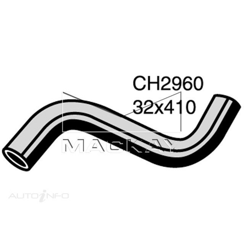 Mackay Radiator Upper Hose For Daewoo Tacuma . 2.0L Petrol Manual/Auto CH2960