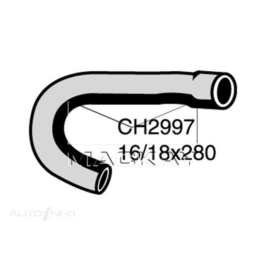 CH2997 Heater Hose for Toyota Hilux LN167R 3.0L I4 Diesel Manual & Auto Mackay