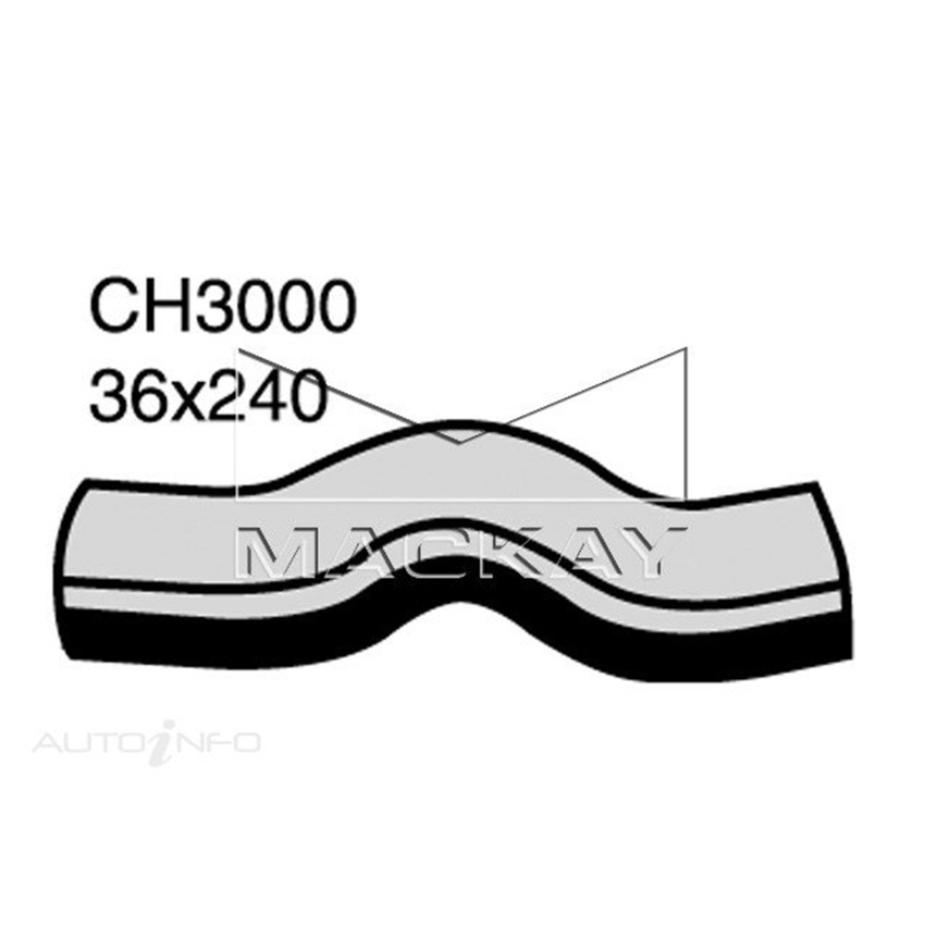 Mackay CH3000 Radiator Lower Hose For Holden Jackaroo U8 3.0L I4 Turbo Dslanual