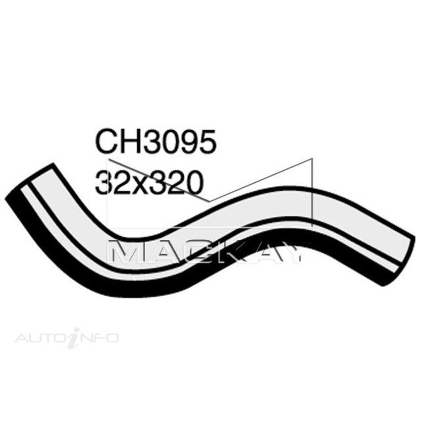 Mackay CH3095 Radiator Upper Hose For Mitsubishi Triton MK 2.4L I4 Ptl Man&Auto