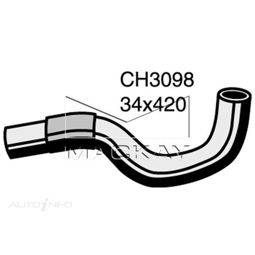Mackay CH3098 Radiator Lower Hose For Mitsubishi Triton MK 2.8L I4 Dsl Man&Auto