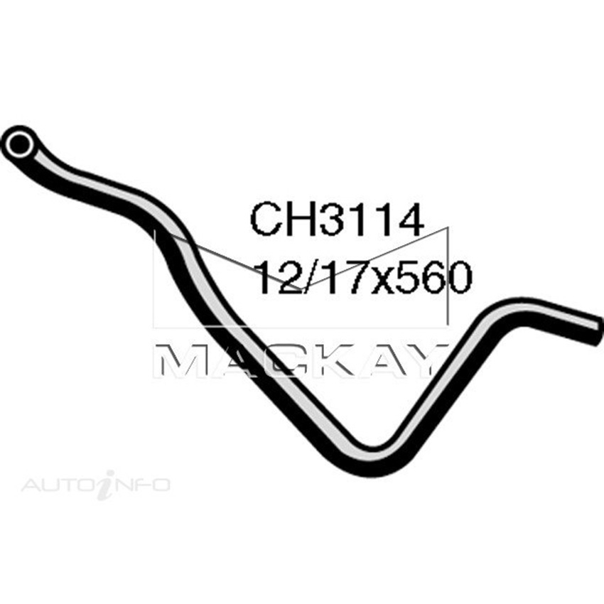 CH3114 Coolant Recovery Tank Hose for Volvo 740 . 2.3L I4 Petrol Manual / Auto