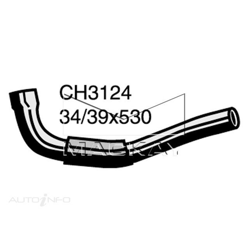 Mackay CH3124 Radiator Lower Hose For Nissan Laser R33 2.5L I6 Ptl Manual & Auto