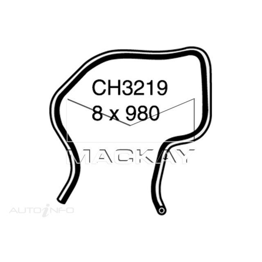 Mackay Coolant Recovery Tank Hose For Ford Transit VH 2.4L Turbo Diesel Manual &