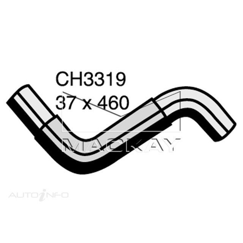 Mackay CH3319 Radiator Upper Hose For Lexus LS400 UCF10R 4.0L V8 Ptl Manual/Auto