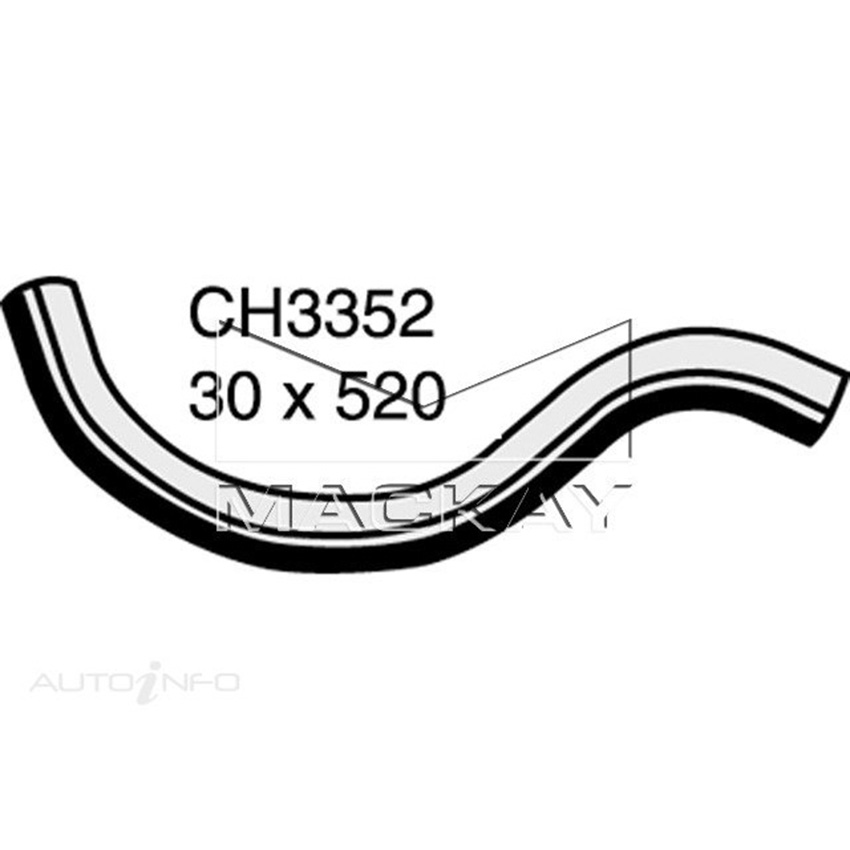 Mackay Radiator Upper Hose For Honda Accord CG 3.0L V6 Petrol Manual/Auto