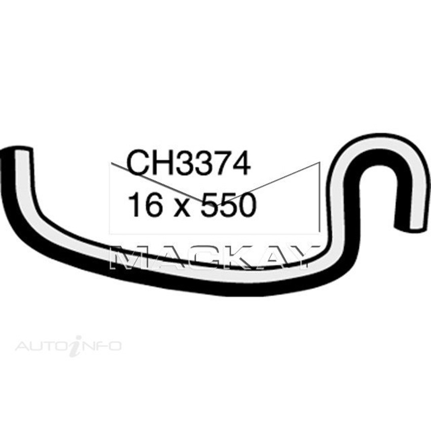 CH3374 Heater Hose for Mazda B2600 . 2.6L I4 Petrol Manual / Auto Mackay