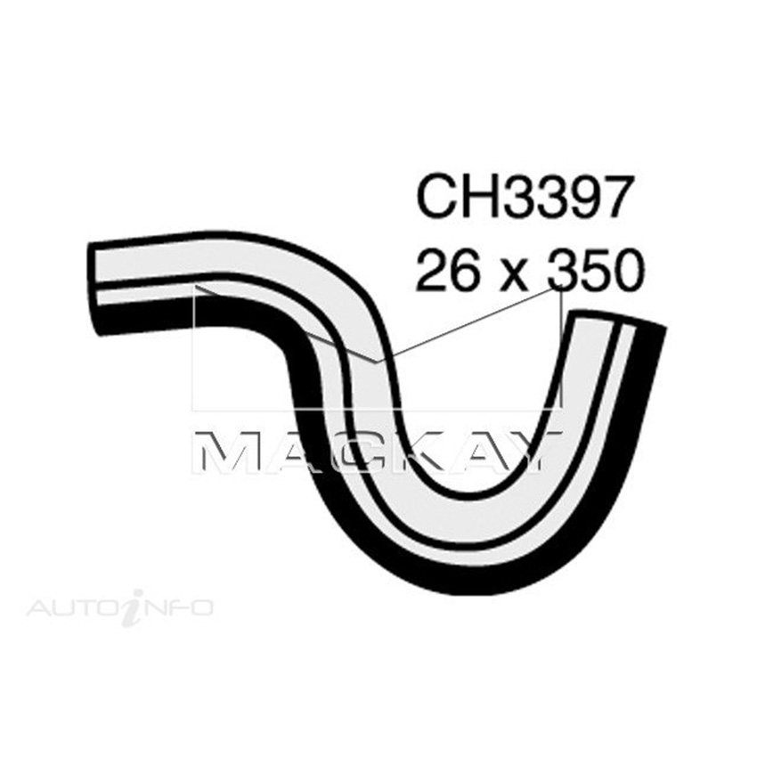 Mackay CH3397 Radiator Upper Hose For Nissan Pulsar N15 1.6L I4 Ptl Man&Auto
