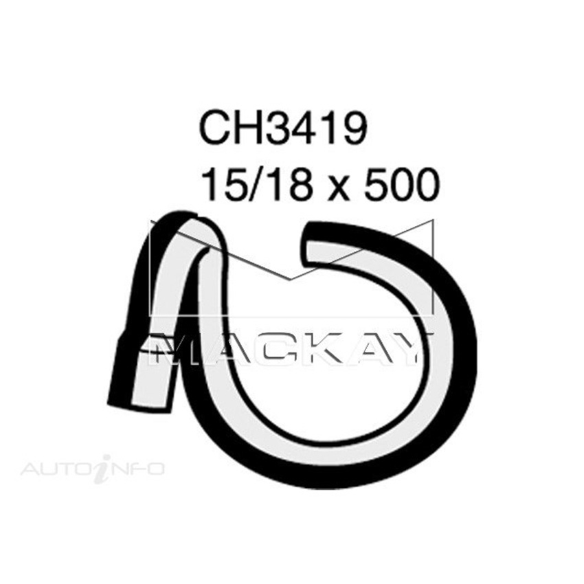 Mackay Heater Hose For Holden Barina SB 1.4L Petrol Manual / Auto  CH3419