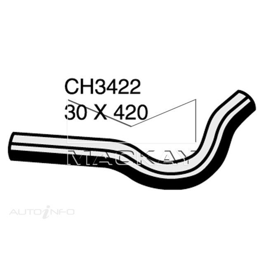 Mackay Radiator Upper Hose For Honda CRX EG 1.6L Petrol Manual/Auto CH3422