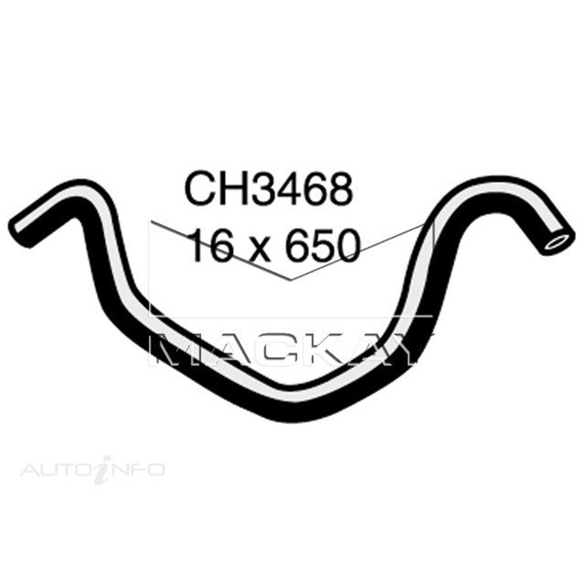 CH3468 Heater Hose for Toyota Corolla AE82R 1.6L I4 Petrol Manual & Auto Mackay
