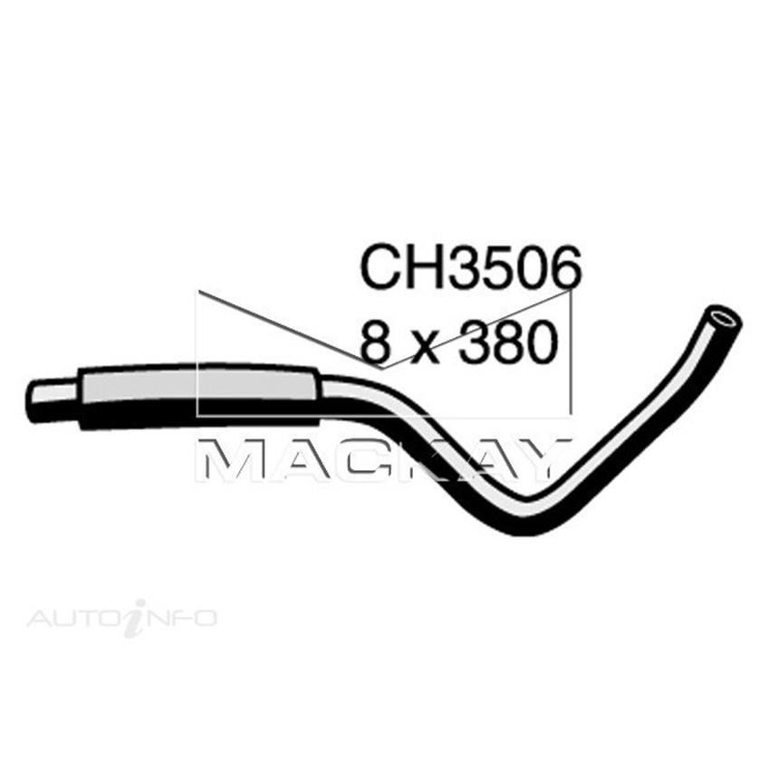 Mackay Engine By Pass Hose For Mitsubishi Pajero NJ 3.5L V6 Petrol Manual / Auto