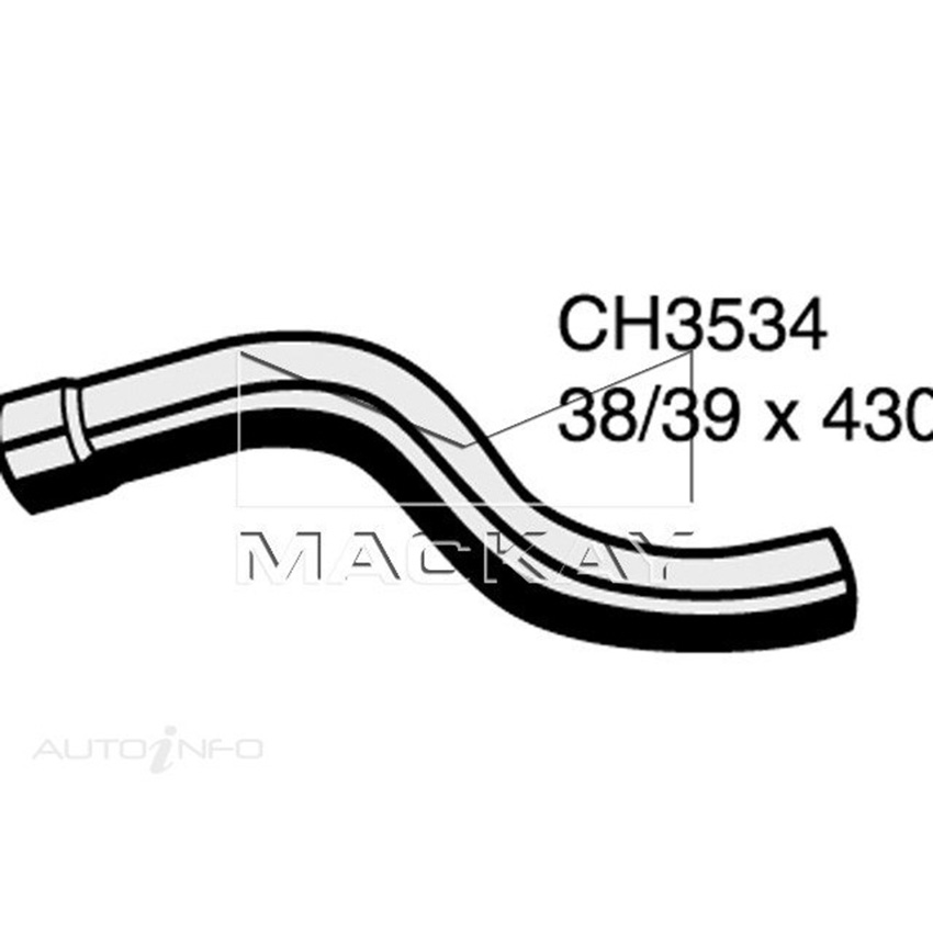 Mackay CH3534 Radiator Lower Hose For Jeep Cherokee XJ 2.5L I4 Turbo Dslan&Auto
