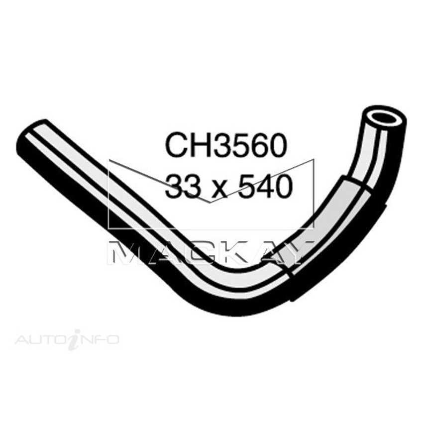 Mackay Radiator Lower Hose For Toyota Cressida MX83R 3.0L Petrol Man & Auto