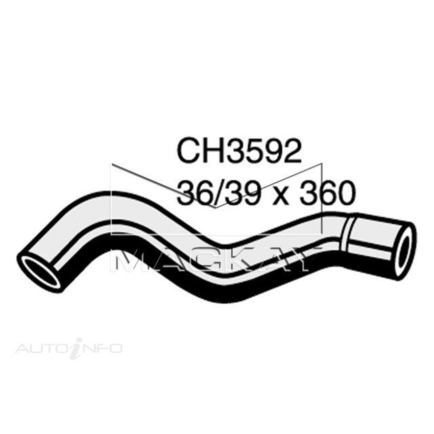 Mackay Radiator Upper Hose For Holden Rodeo TF 3.0L Turbo Diesel Man & Auto