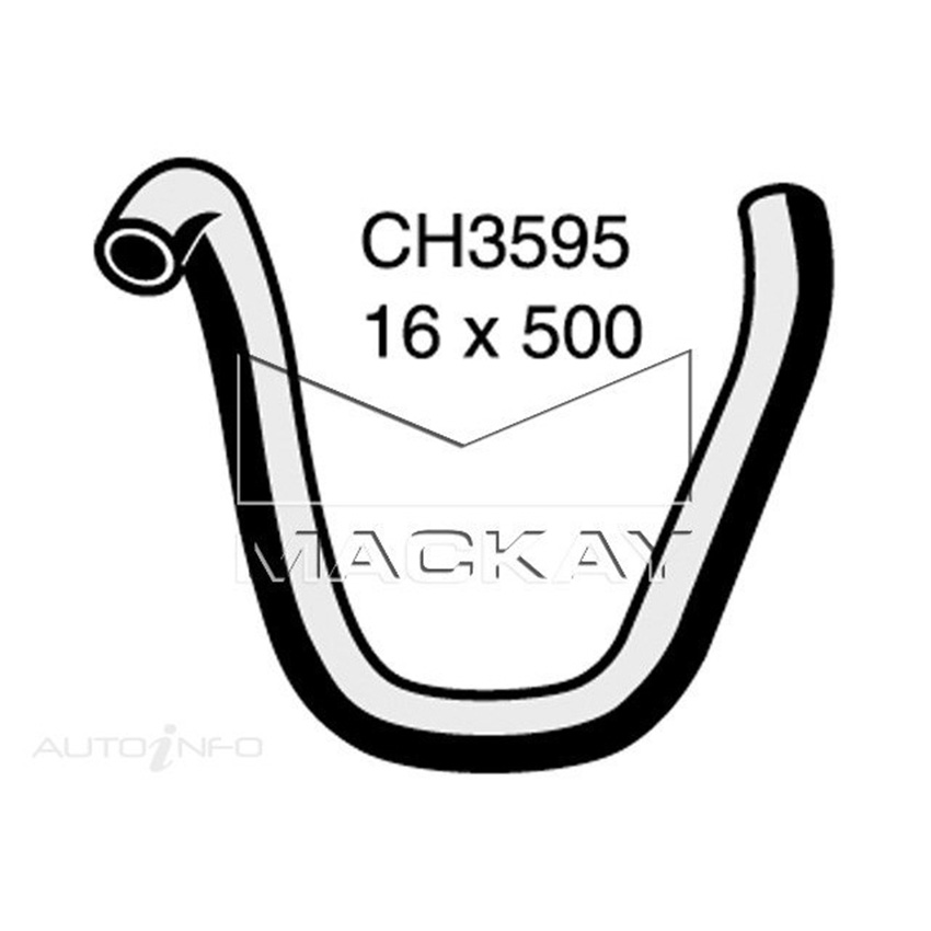 CH3595 Heater Hose for Holden Rodeo TF 2.6L I4 Petrol Manual / Auto Mackay