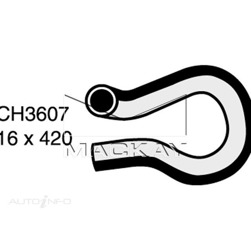 Mackay Heater Hose For Holden Rodeo TF 2.8L Turbo Diesel Manual / Auto  CH3607