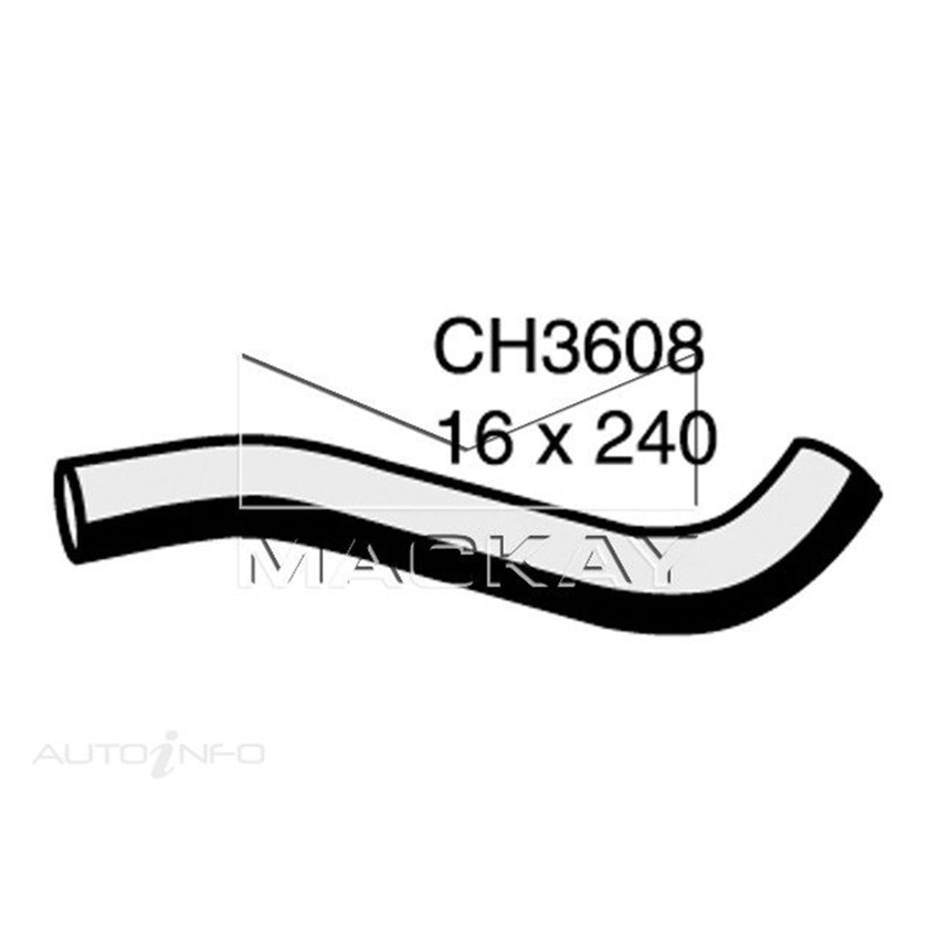 CH3608 Heater Hose for Holden Rodeo TF 2.6L I4 Petrol Manual / Auto Mackay