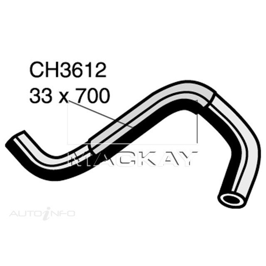 Mackay CH3612 Radiator Lower Hose For Nissan Navara D22 2.4L I4 Ptl Man&Auto