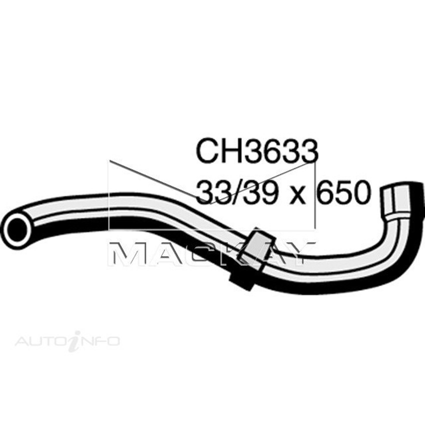 Mackay Radiator Lower Hose For Nissan Navara D22 2.7L Diesel Man & Auto CH3633