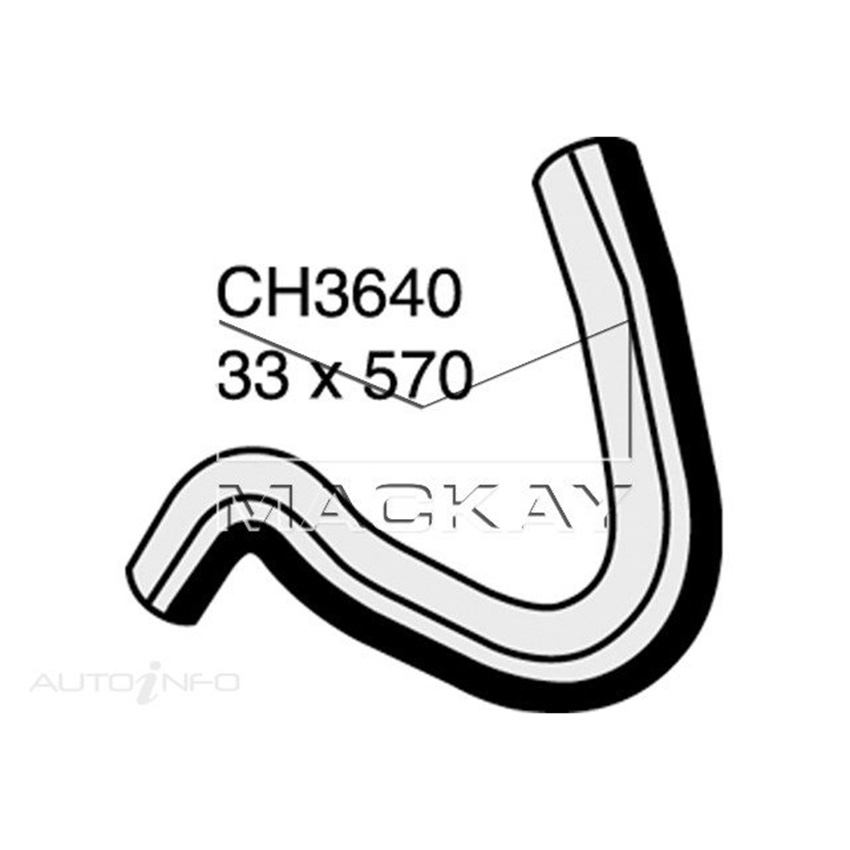 Mackay CH3640 Radiator Upper Hose For Nissan Patrol GU 4.8L I6 Ptl Manual & Auto