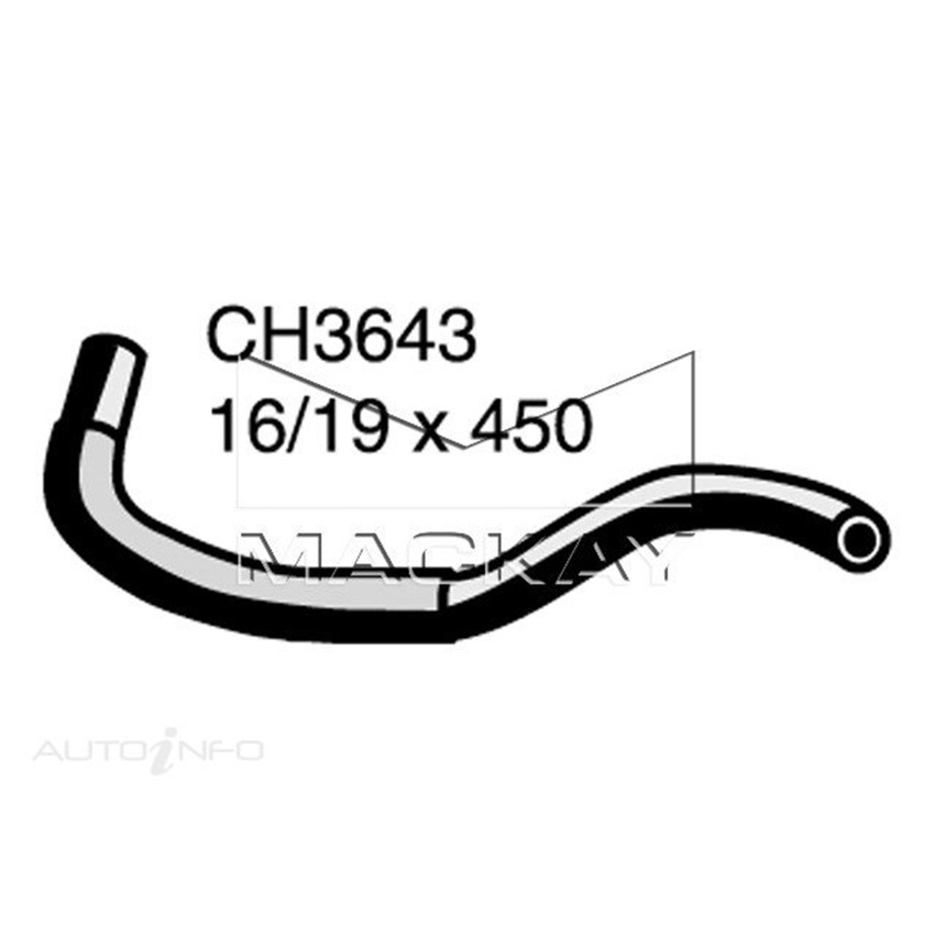 Mackay Heater Hose For Nissan Patrol GU 4.8L Petrol Manual & Auto  CH3643