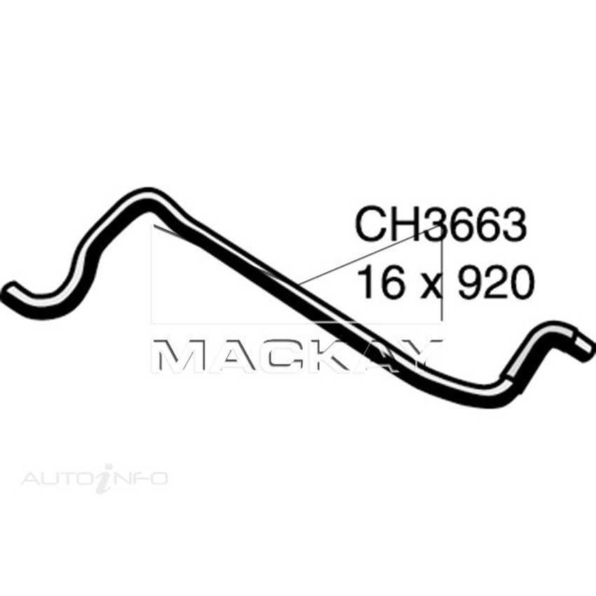 CH3663 Heater Hose for Nissan Navara D21 2.7L I4 Diesel Manual & Auto Mackay