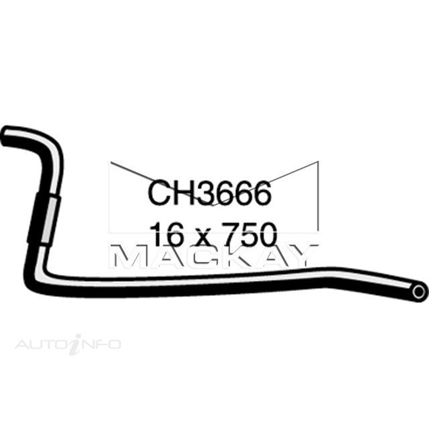 Mackay Heater Hose For Nissan Navara D21 2.7L Diesel Manual & Auto  CH3666