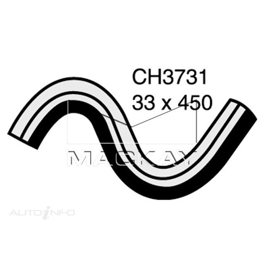 Mackay CH3731 Radiator Lower Hose For Toyota Hilux VZN167R 3.4L V6 Ptl Man&Auto