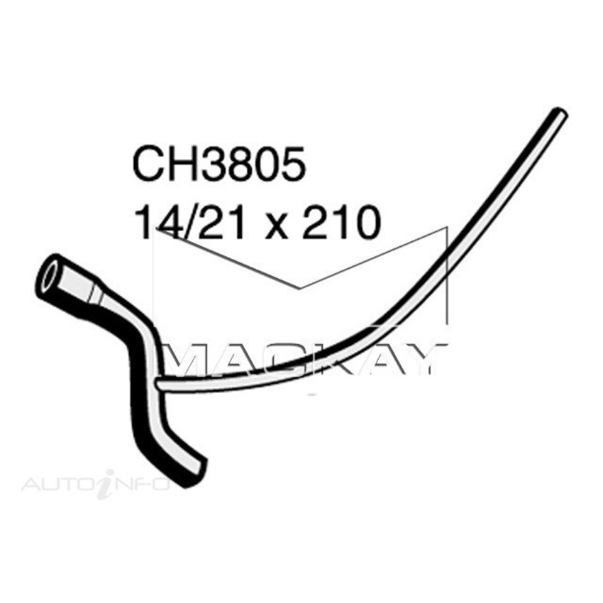 CH3805 Crankcase Ventilation Hose for Daewoo Cielo 1.5L Rocker Cover to Intake to Manifold