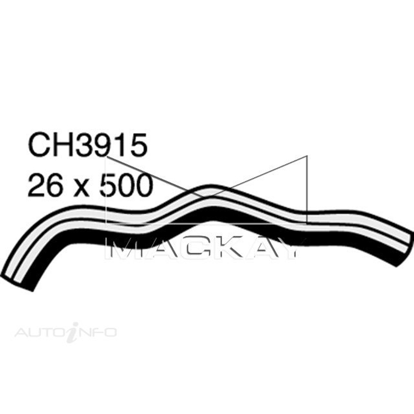 Mackay CH3915 Radiator Upper Hose For Honda Jazz Gd 1.5L I4 Petrol Manual & Auto