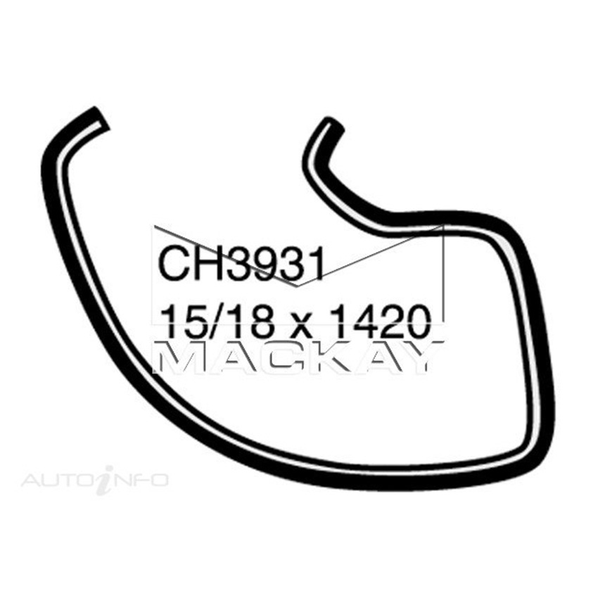 CH3931 Heater Hose for Jeep Cherokee XJ 4.0L I6 Petrol Manual / Auto Mackay