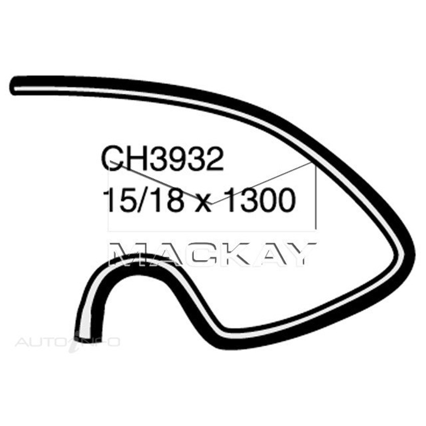 CH3932 Heater Hose for Jeep Cherokee XJ 4.0L I6 Petrol Manual / Auto Mackay