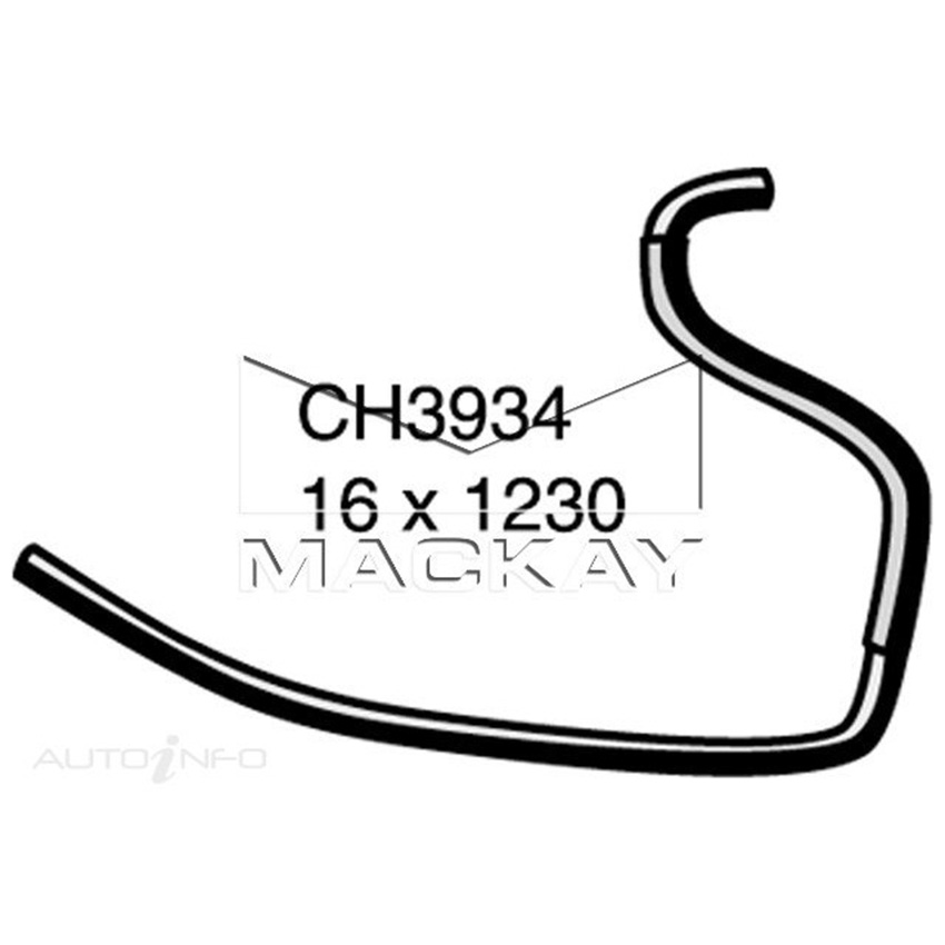 CH3934 Heater Hose for Jeep Cherokee XJ 4.0L I6 Petrol Manual / Auto Mackay