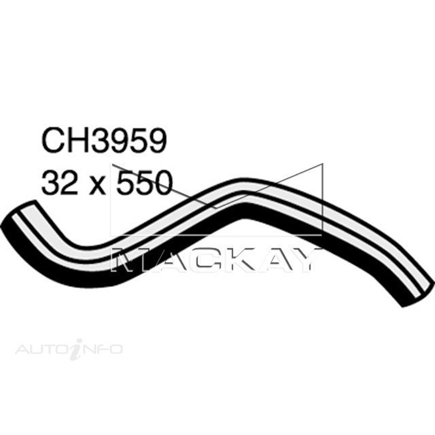Mackay CH3959 Radiator Lower Hose For Hyundai Getz TB 1.6L I4 Petrol Manual/Auto