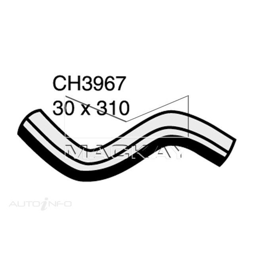 Mackay Radiator Upper Hose For Mazda 323 BG 1.8L Petrol Manual/Auto CH3967