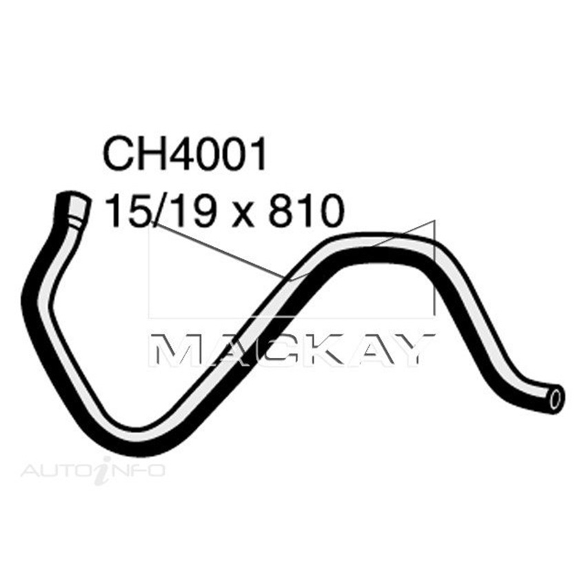 Mackay Heater Hose For OPEL Kadett 1.6 1.7 Diesel 16D DA 17D DA Inlet