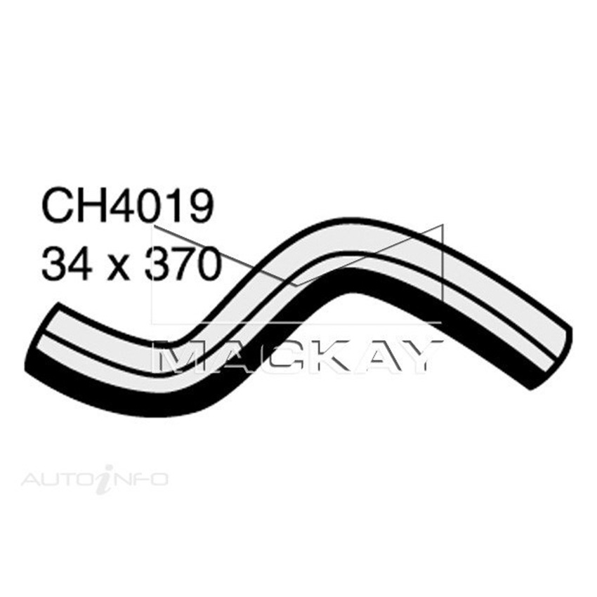 Mackay CH4019 Radiator Upper Hose For Mitsubishi 380 DB 3.8L V6 Ptl Manual/Auto