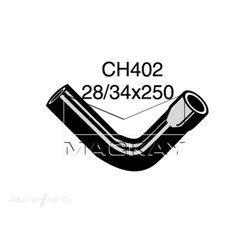Mackay CH402 Top Hose For Land Rover II A 1958-1967 Mackay
