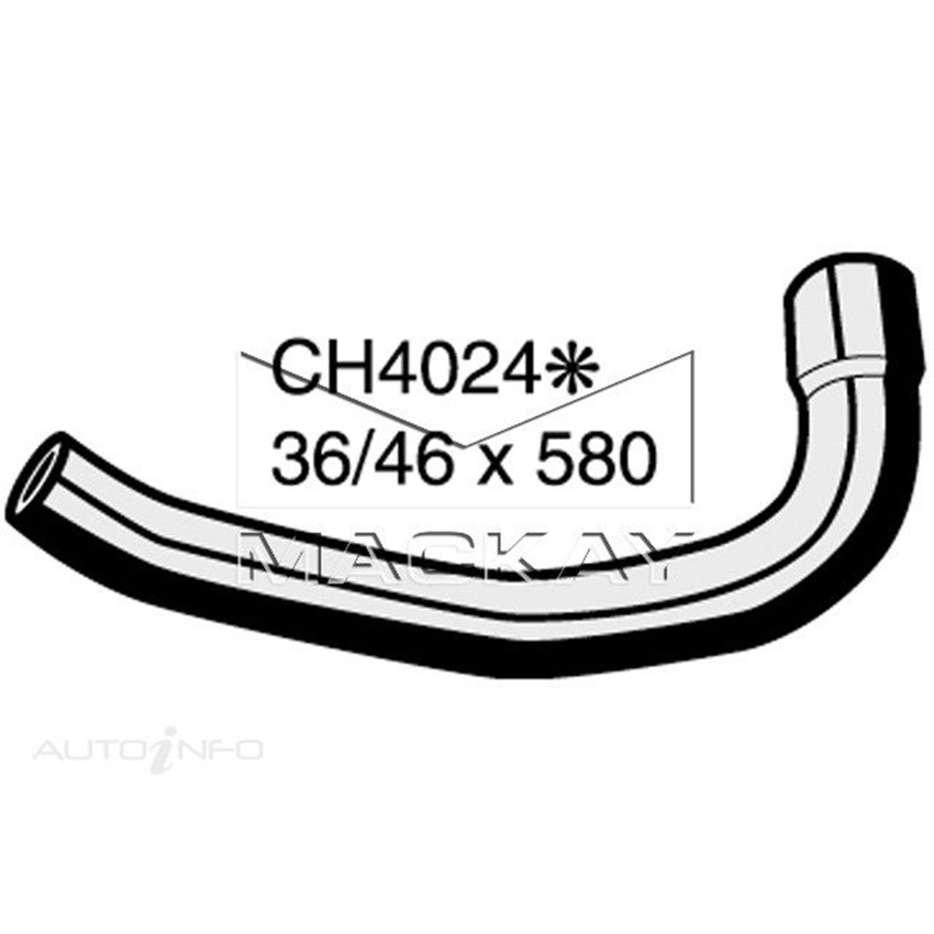 Mackay CH4024 Radiator Lower Hose For Jeep Wrangler TJ 4.0L I6 Ptl Manual/Auto