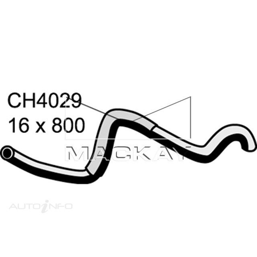 Mackay Heater Hose For Mitsubishi Triton MK 2.4L Petrol Manual / Auto  CH4029