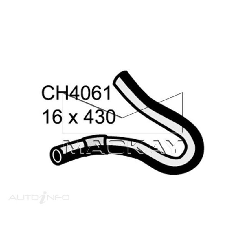 CH4061 Heater Hose for Holden Rodeo RA 3.0L I4 Turbo Diesel Manual / Auto Mackay