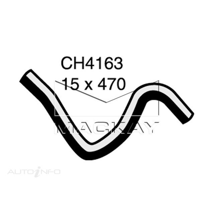 CH4163 Heater Hose for Subaru Impreza GG 2.0L F4 Petrol Manual / Auto Mackay