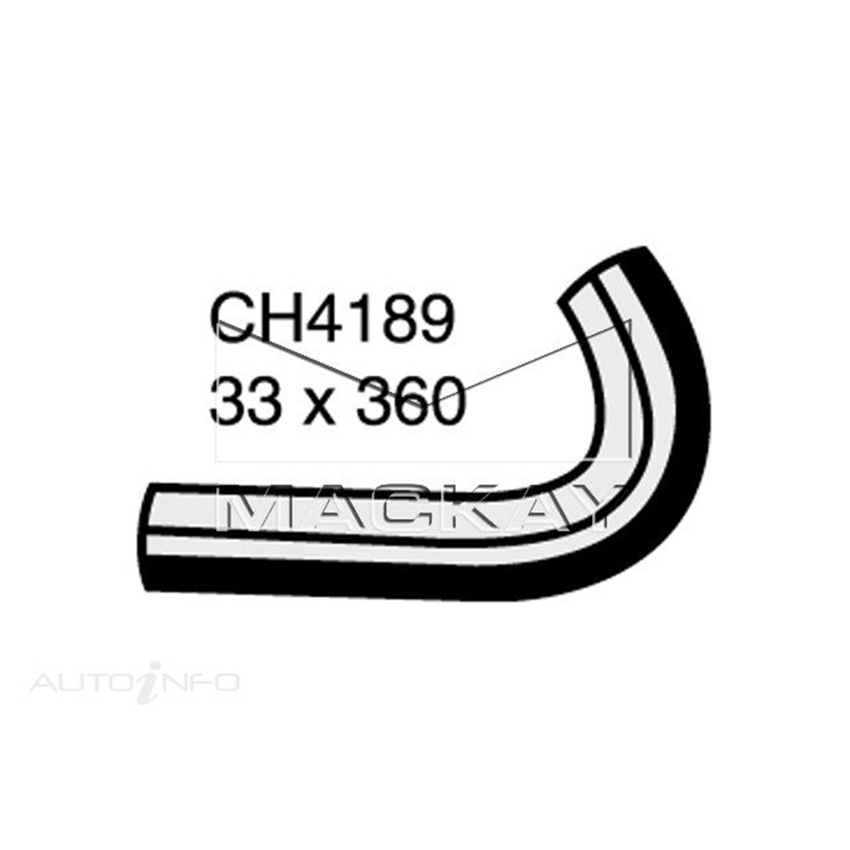 Mackay Radiator Upper Hose For Mitsubishi Challenger PA 3.0L V6 Petrol Manual