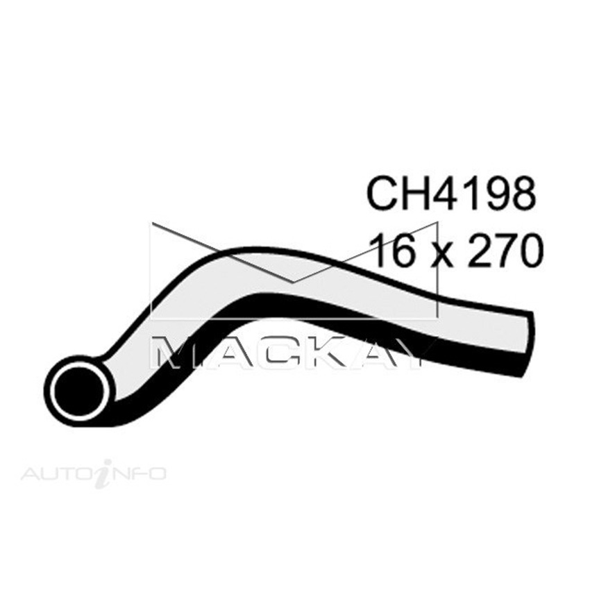 Mackay Heater Hose For Toyota LandCruiser VZJ95R 3.4L V6 Petrol Manual & Auto