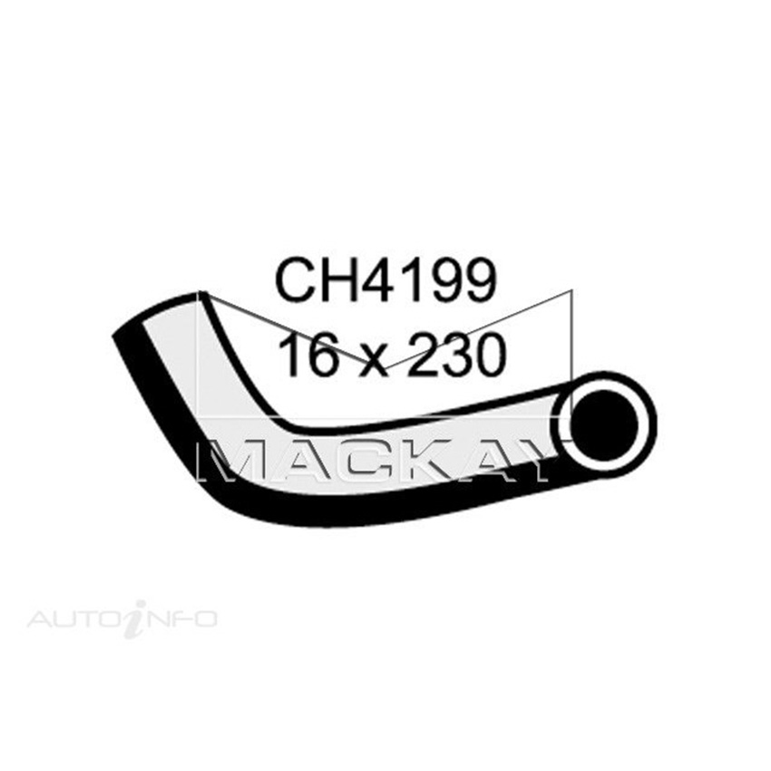 Mackay Heater Hose For Toyota LandCruiser VZJ95R 3.4L V6 Petrol Manual & Auto